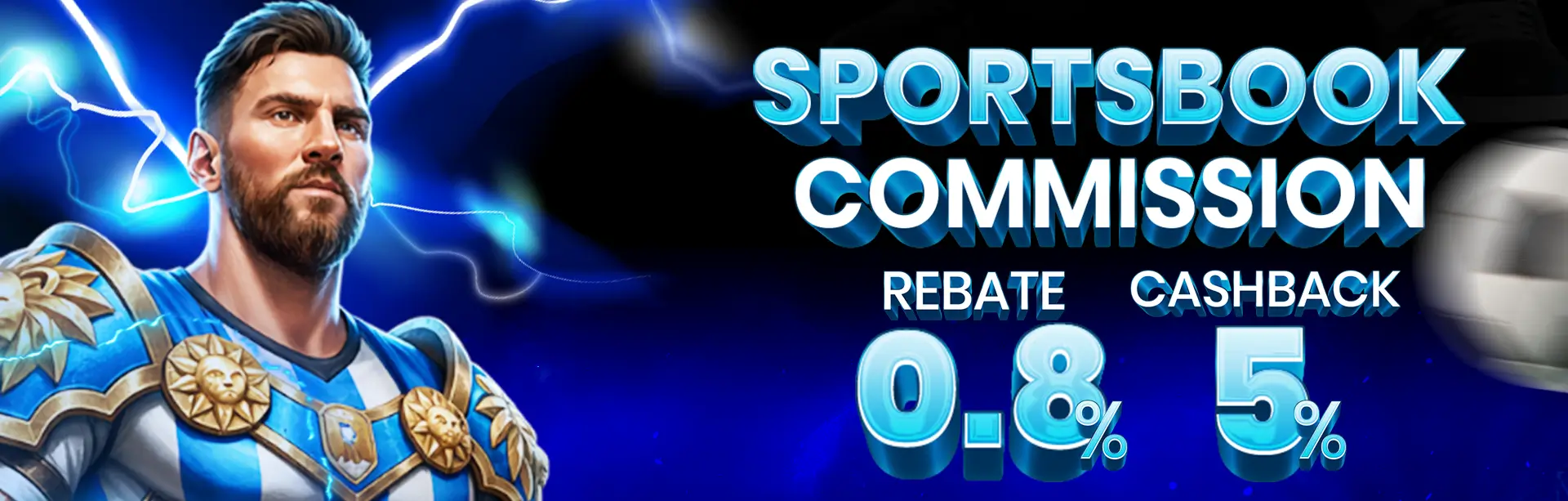 KOMISI HARIAN + CASH BACK MINGGUAN SPORTSBOOK